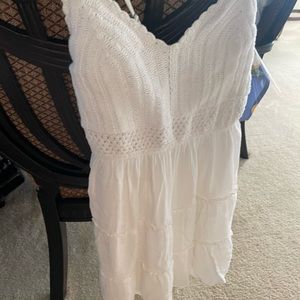Hollister size small white sun dress great condition like new